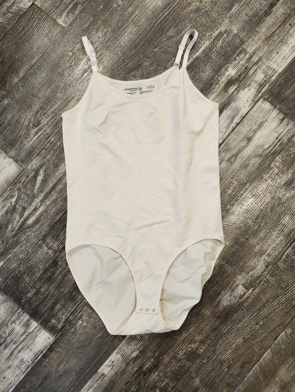 Shapermint Essentials Seamless Shaping Bodysuit 3XL Beige Nude Cami TankComfor